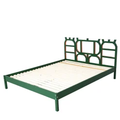 Letto Guarino in legno laccato verde*Andrea de Chirico Clearance