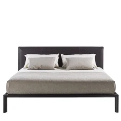 Letto in pelle Milano Brown*Enrico Pellizzoni