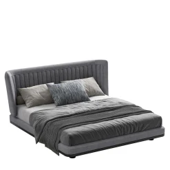 letto in tessuto grigio*CPRN Homood Discount