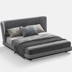 letto in tessuto grigio*CPRN Homood Discount