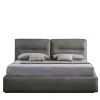 Letto King-Size Dallas Grigio in Pelle*Bodema