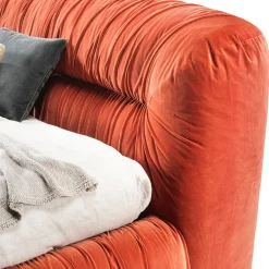 Letto Mambo In Velluto Arancione di Lorenza Bozzoli*Ghidini 1961 Hot