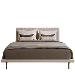 Letto matrimoniale Opale Small Channeled Beige*Bamax Clearance