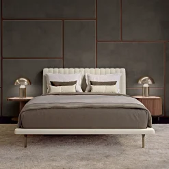 Letto matrimoniale Opale Small Channeled Beige*Bamax Clearance