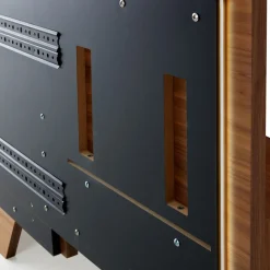 Letto matrimoniale York Soft in pelle stone e noce canaletto*Modesign Sale