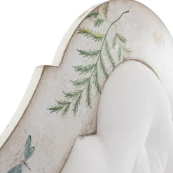 Letto Roma Apple Green Bamboo con felci e farfalle*Porte Italia Sale