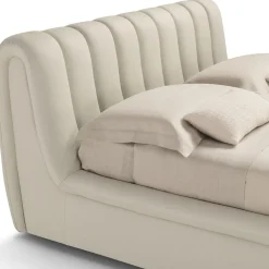 Letto Scervino 1909 in pelle bianca con contenitore*Franco Ferri Outlet