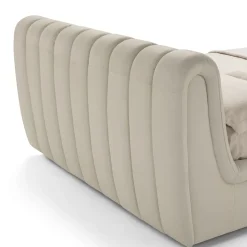 Letto Scervino 1909 in pelle bianca con contenitore*Franco Ferri Outlet