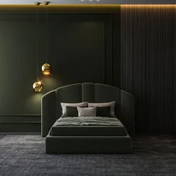 Letto Verde Modulare Imbottito Concept 01*Encore Italia Best