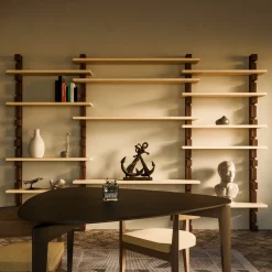 Libreria a 15 ripiani Shark di Giuseppe Viganò*Morelato