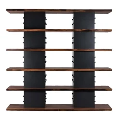 Libreria Brie a 6 ripiani in grigio antracite di Sadler*Riva 1920