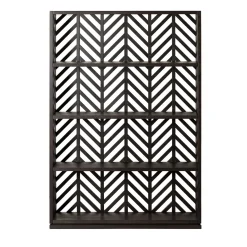 Libreria Chevron in legno di noce Canaletto*A&B Living Sale