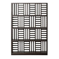 Libreria Damier in legno di noce Canaletto*A&B Living