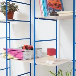 Libreria in Ferro Azzurro 2 Colonne Supermodulare*Marco Ripa New