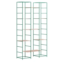 Libreria in Ferro Verde 2 Colonne Supermodulare*Marco Ripa New