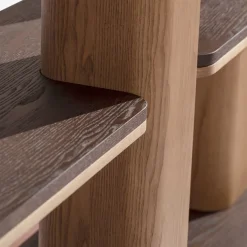 Libreria in Legno con Ripiani in Legno Erice L*Carpanese Home Best