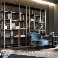 Libreria in metallo Mondrian/17 di Massimiliano Raggi*Casamilano New