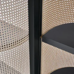 Libreria Itoku Vienna in paglia e frassino rifinito Moka #1*Black Tie Outlet