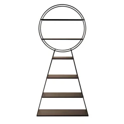 Libreria Key In Metallo Marrone*Montina Discount