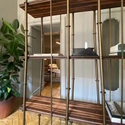 Libreria Kowloon in metallo ed ebano*Revolution Archstudio Sale