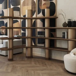 Libreria Mina effetto bronzo vintage*Ultramobili Online