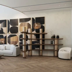 Libreria Mina effetto bronzo vintage*Ultramobili Online