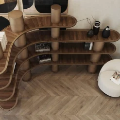 Libreria Mina effetto bronzo vintage*Ultramobili Online