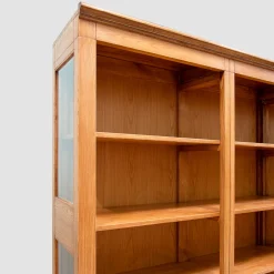 Libreria modulare rustica in castagno*Ebanisteria Roberto Gambella New