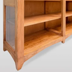 Libreria modulare rustica in castagno*Ebanisteria Roberto Gambella New