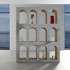 Libreria Portici in Marmo Bianco Carrara di Sissy Daniele*Dimarmo Discount