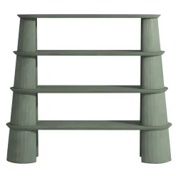 Libreria verde abete Fusto II*Forma & Cemento