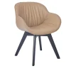 Lup Boheme Beige Lounge Chair*Real Piel Best
