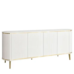 Madia Bianca a 4 Ante con Texture in Canneté*Morello Gianpaolo Best