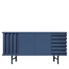 Madia B-Side in MDF Blu Oltremare a 2 Porte*DLA Design Lab Outlet