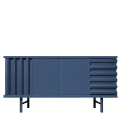 Madia B-Side in MDF Blu Oltremare a 2 Porte*DLA Design Lab Outlet