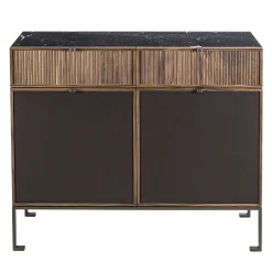 Melodia 2x mobile in legno marrone con piano in marmo*Durame Hot