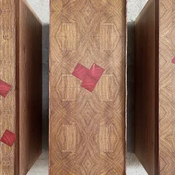 MESCOLANZA Set di 4 armadietti da parete in legno con intarsi*Omar Barbero Best