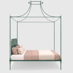 Mida Letto Matrimoniale con Baldacchino in Ferro Verde*Lispi Sale