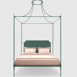 Mida Letto Matrimoniale con Baldacchino in Ferro Verde*Lispi Sale