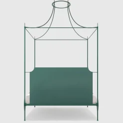 Mida Letto Matrimoniale con Baldacchino in Ferro Verde*Lispi Sale