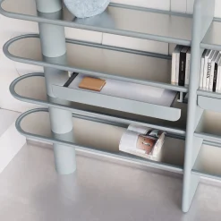 Mina Int4P Libreria a 4 ripiani azzurro pastello*Ultramobili Best