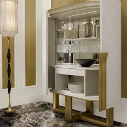Mobile bar bianco e oro*A.R. Arredamenti Sale