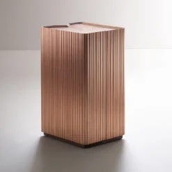 Mobile Bar Canneto Barista in Rame Spazzolato di Adriano Design*De Castelli Online