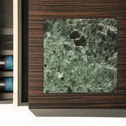 Mobile bar in ebano e marmo*Lebanto Discount