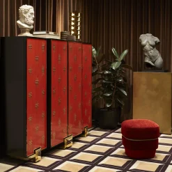 Mobile bar in legno rosso Bolivar*CG Capelletti Best