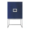 Mobile bar Marion in effetto pittura lapislazzuli blu e argento*Isabella Costantini Online