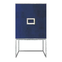 Mobile bar Marion in effetto pittura lapislazzuli blu e argento*Isabella Costantini Online
