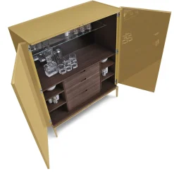 Mobile bar Side Up Mustard di Giuseppe Bavuso*Alivar Discount