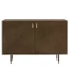 Mobile Bar Universe in Bronzo a 2 Ante con Dettagli in Ottone*Morica Design Best