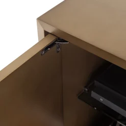 Mobile Bar Universe in Bronzo a 2 Ante con Dettagli in Ottone*Morica Design Best